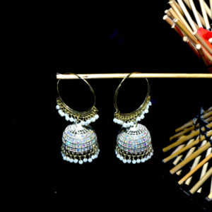 Kundan Bali Jhumka Earrings