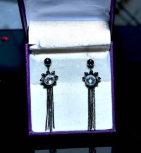 AD Long drop Earrings