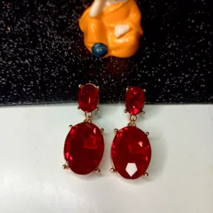 Cubic Zirconia Drop Ear Stud