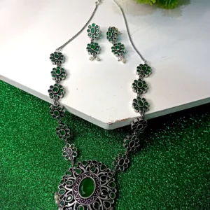 German Silver Plated Statement Neckless Set