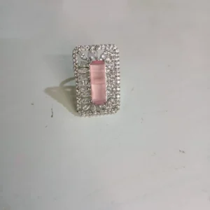 Rectangular Kundan AD Finger Ring