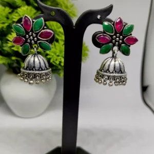 Flora studded small jhumki