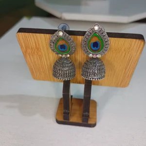 jhumka,oxidised jhumka