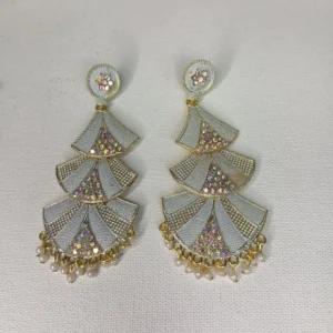 ADIYA JEWLS Rajkot three layer trending earrings