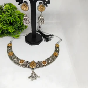 Hosli oxidised choker set